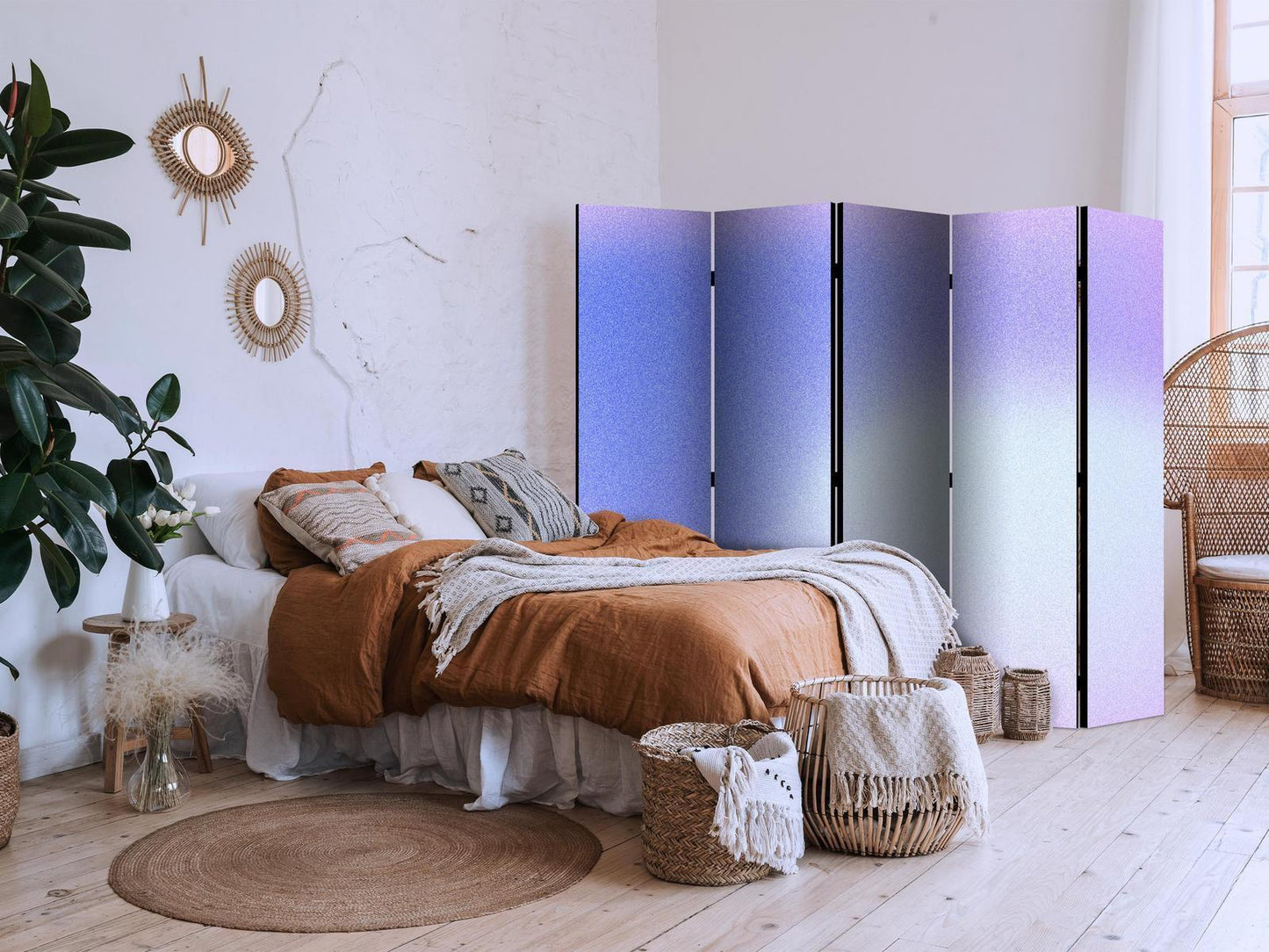 Paravent - Heather Mist - Delicate Gradient Comprising Various Shades of Violet Artgeist