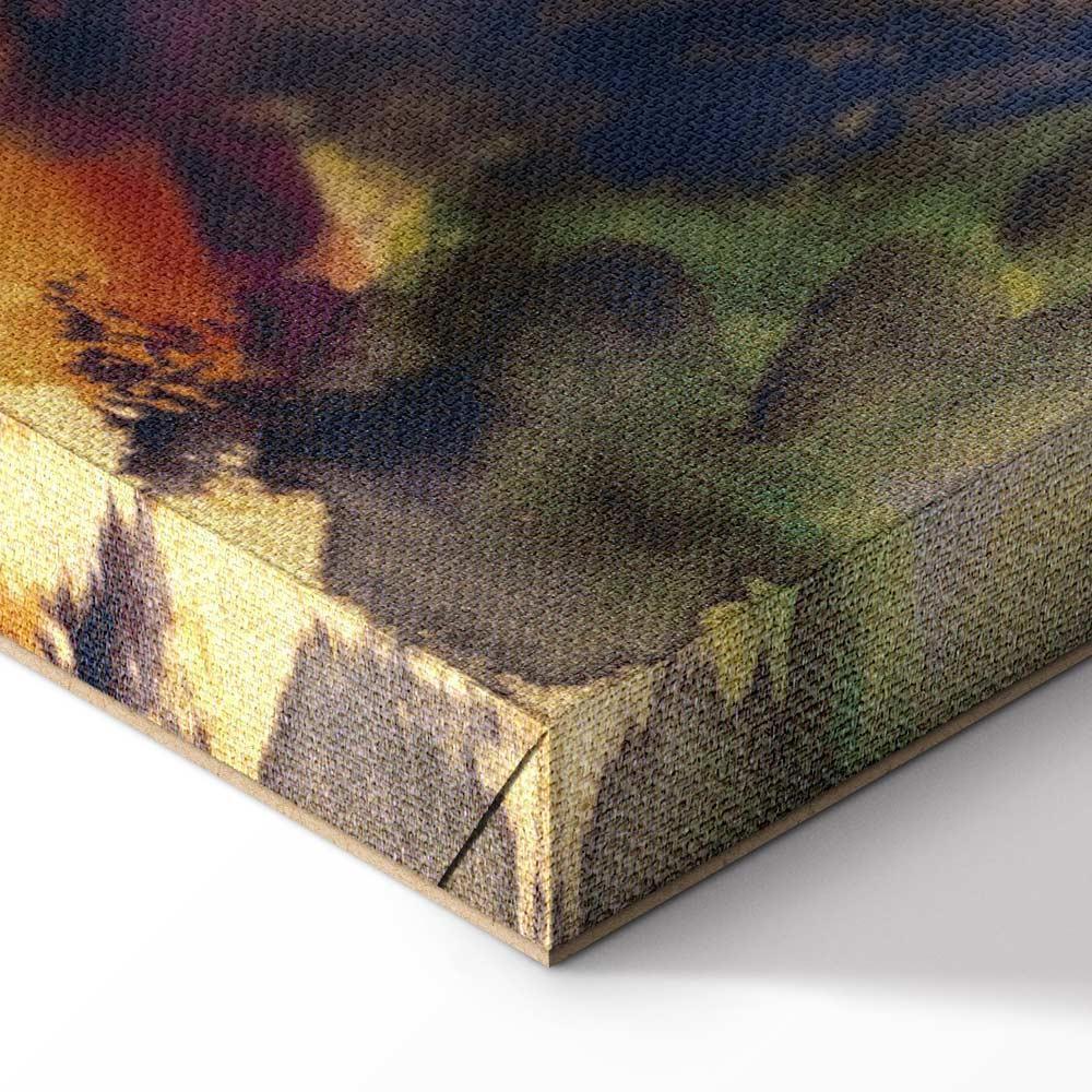 Leinwandbild - August Macke – Men on the Road by the Lake