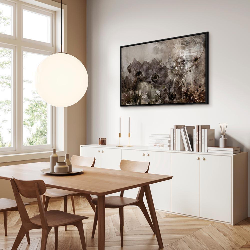 Leinwandbild - Anemones in Sepia (1 Part) Wide