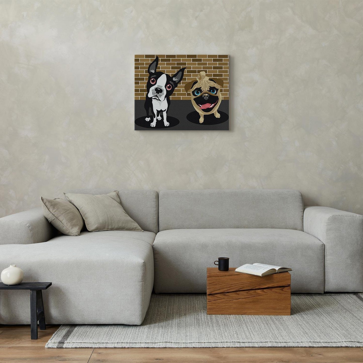 Malen nach Zahlen - Cute Dogs