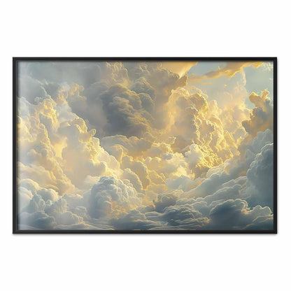 Poster - Last Breath of the Day: Clouds Illuminated by Evening Glow