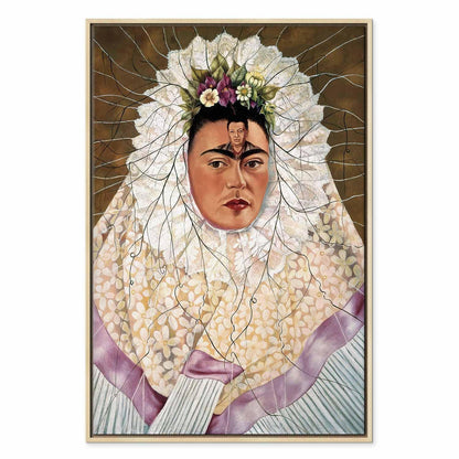 Leinwandbild - Frida Kahlo – Self-Portrait as a Tehuana (Diego on My Mind)