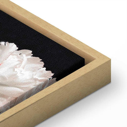 Leinwandbild - Peony Charm (1-part) - Colorful Bouquet on Black Background