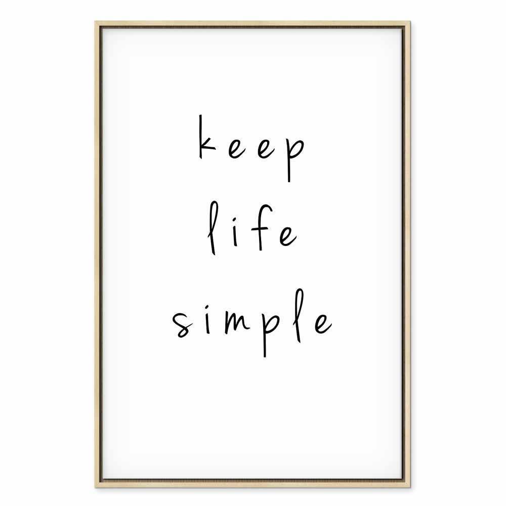 Leinwandbild - Message (1-part) - English Text in Motivational Tone