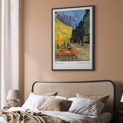 Leinwandbild - Cafe at Night (1 Part) Vertical