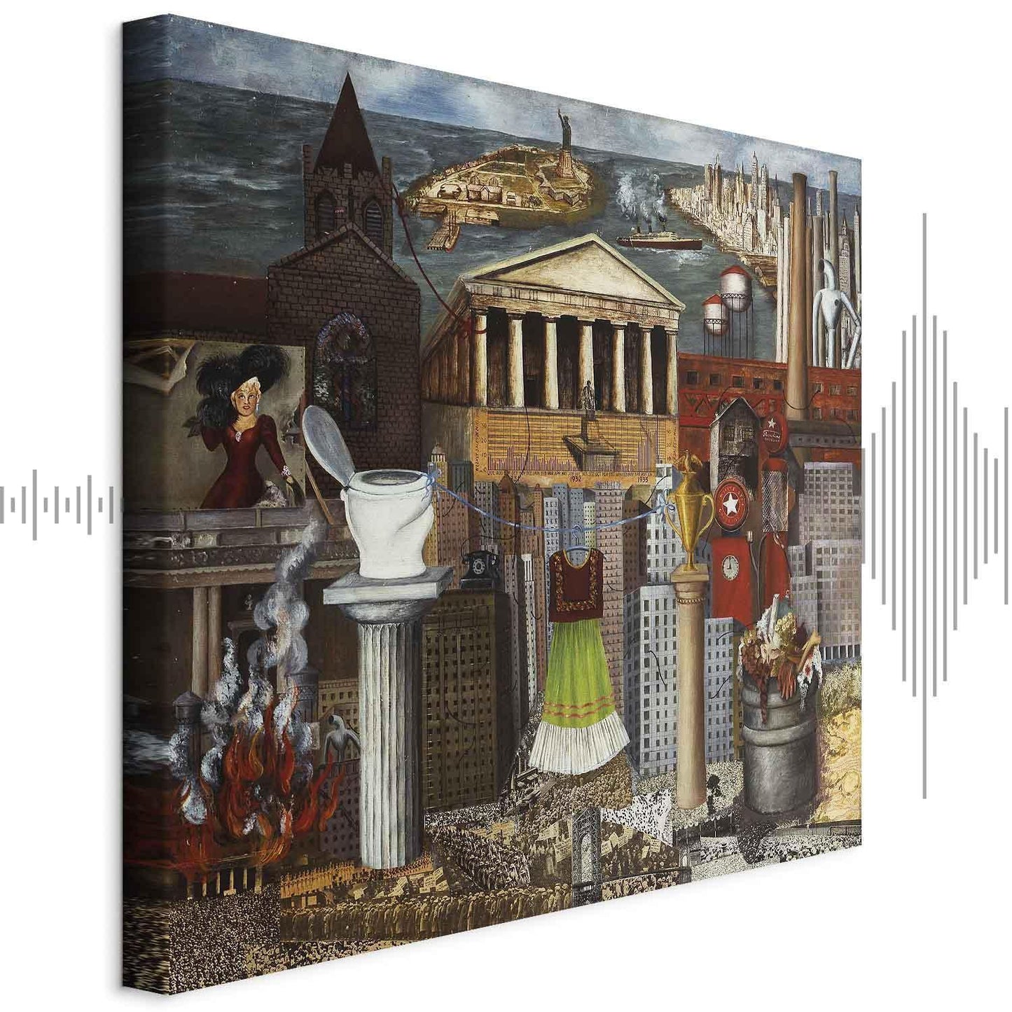 Leinwandbild - Frida Kahlo – My Dress Hangs There