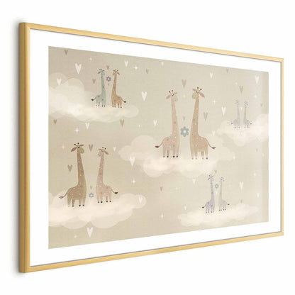 Poster - Loving Giraffes