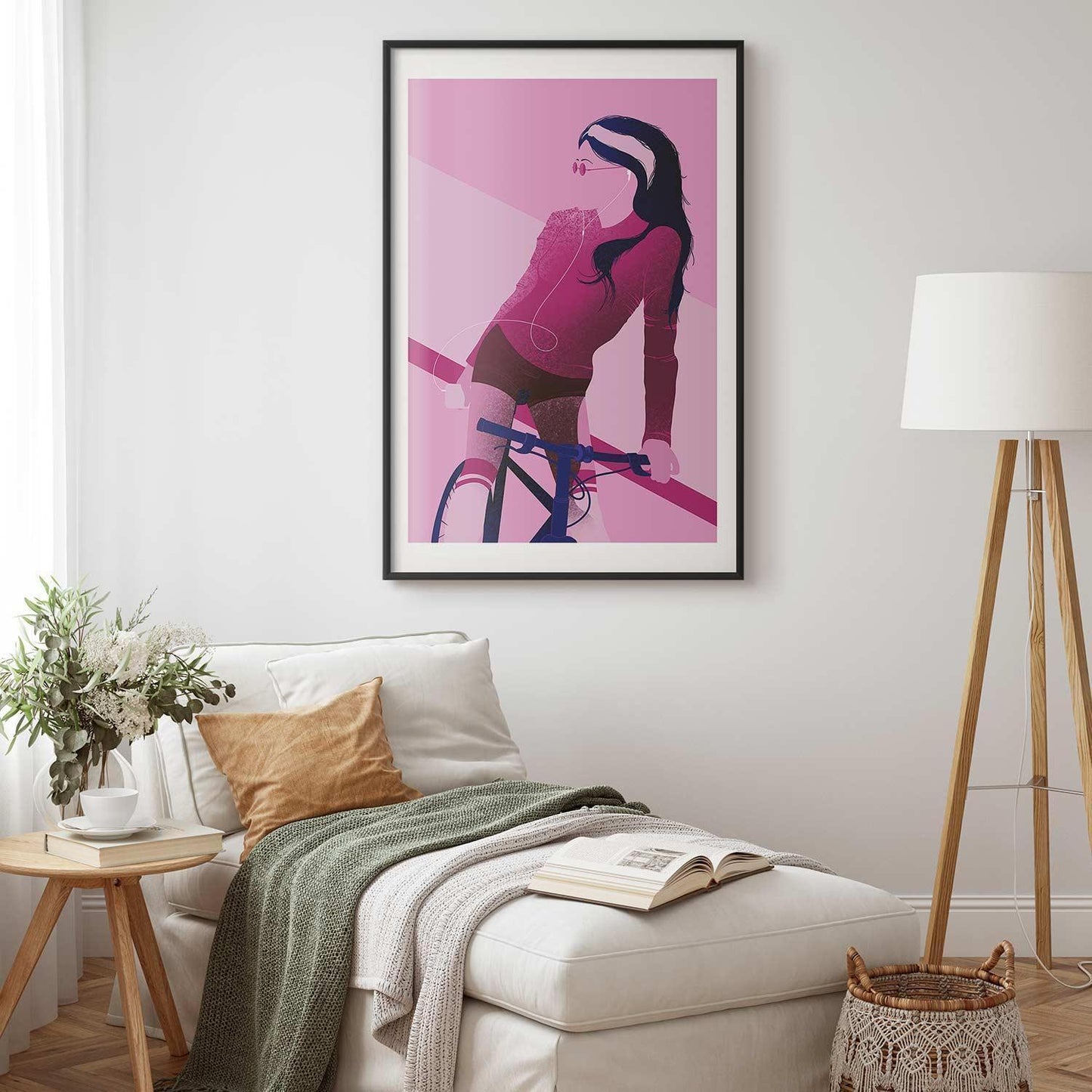 Poster - Woman on a Bicycle Artgeist