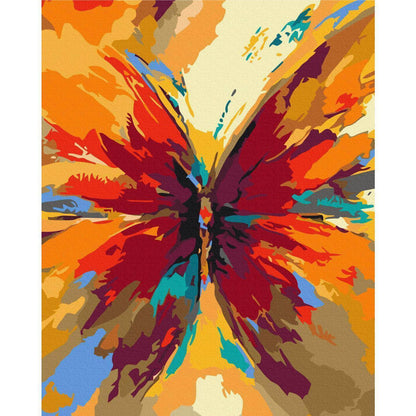Malen nach Zahlen - Multicolored Butterfly