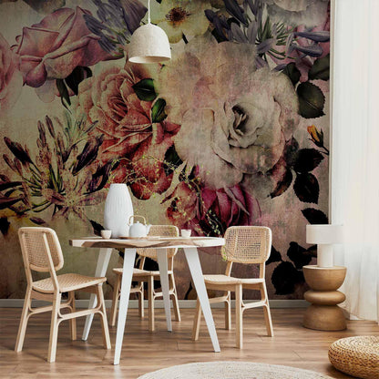 Fototapete - Nostalgia Flowers