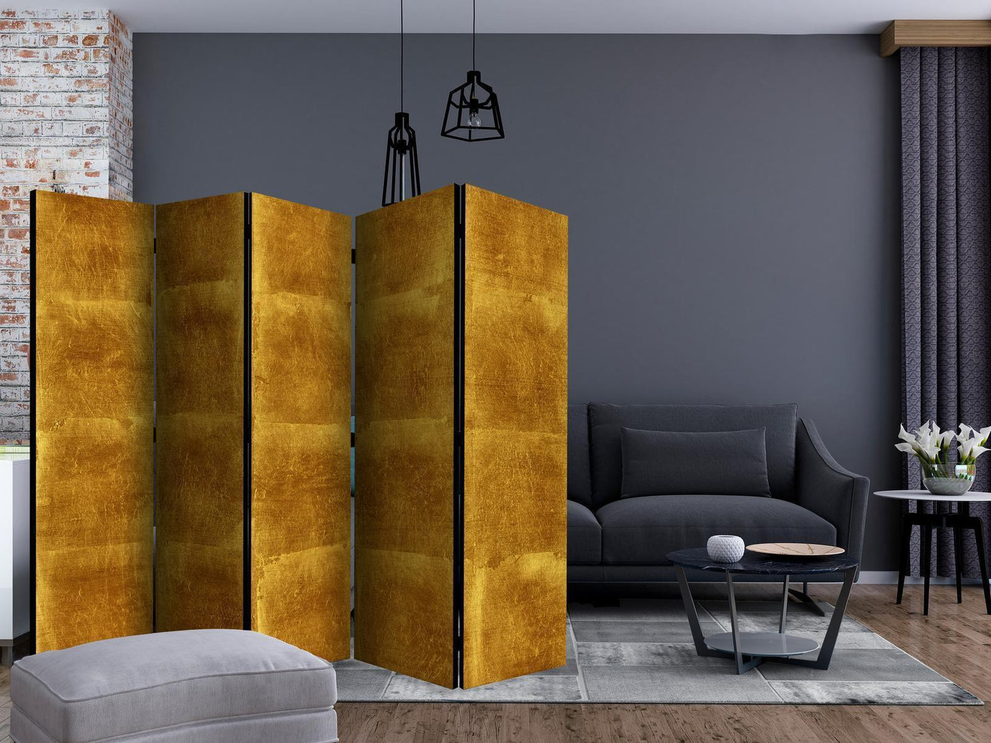 Paravent - Golden Cage II Artgeist