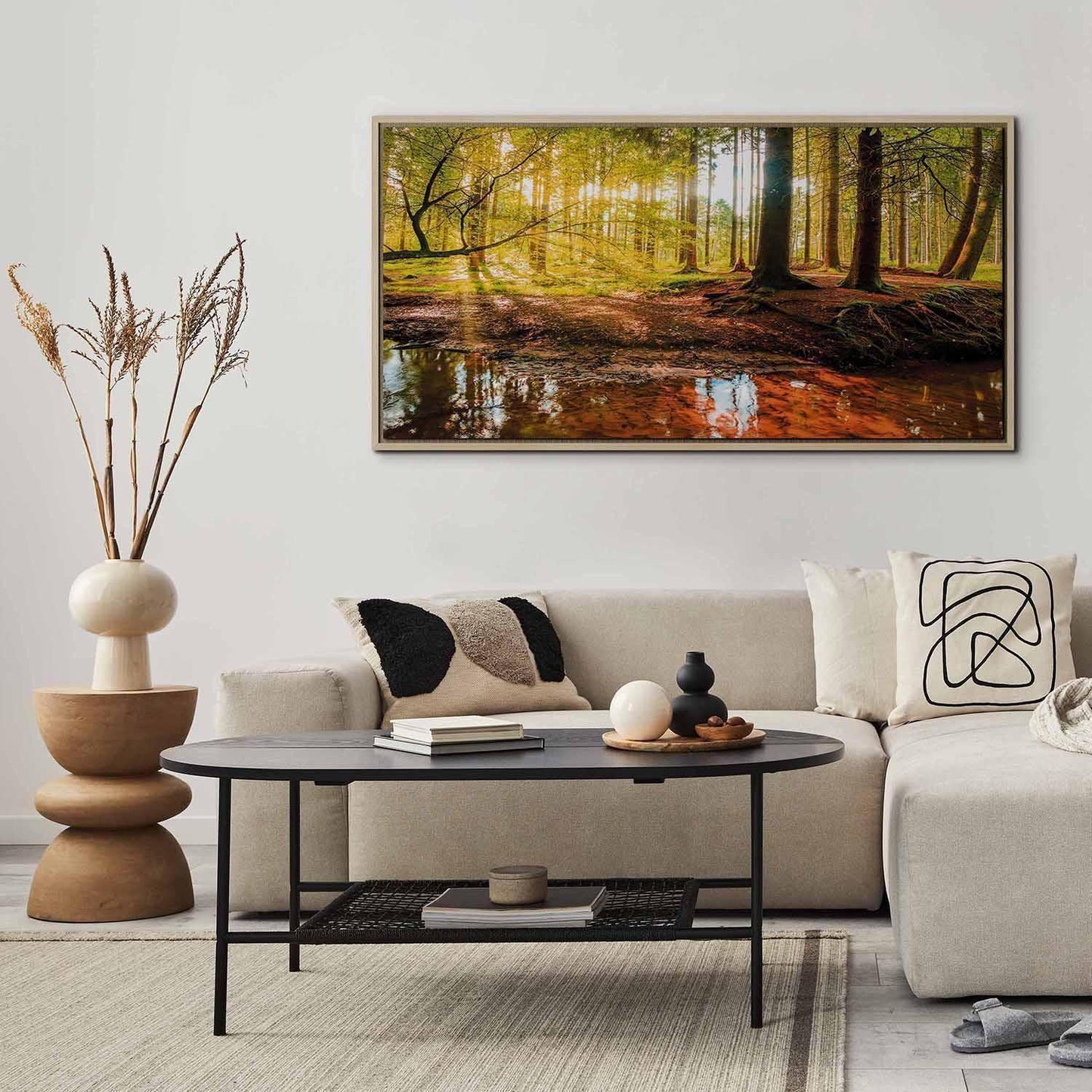 Leinwandbild Herbstträume – Stimmungsvolle Naturkunst in warmen Farben