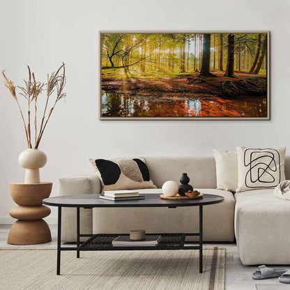 Leinwandbild Herbstträume – Stimmungsvolle Naturkunst in warmen Farben