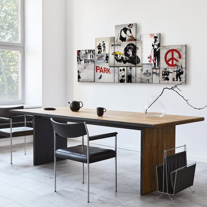 Leinwandbild - Street Crimes: Banksy Art