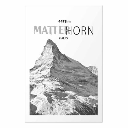 Poster - The majestic Matterhorn mountain peak, crown of mountains, mountain landscape