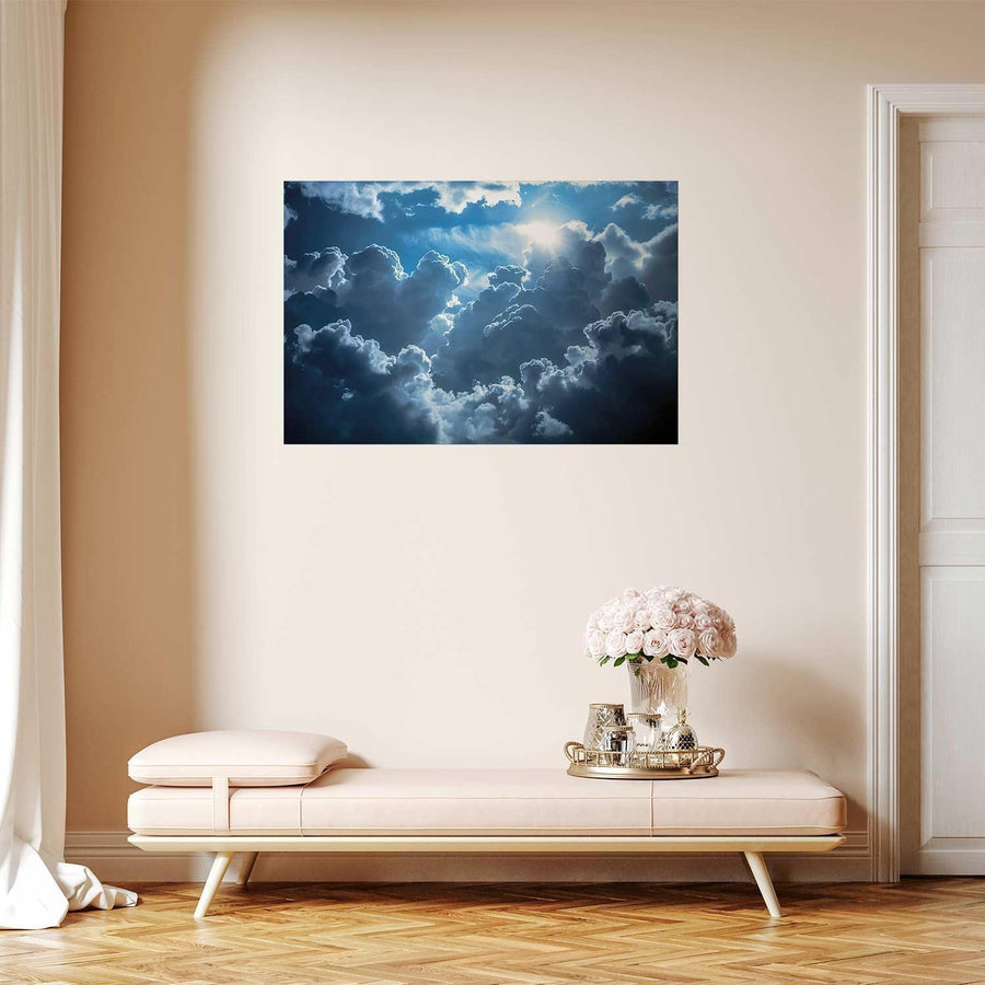 Poster - Lively Scene: The Sun Battling the Clouds Artgeist
