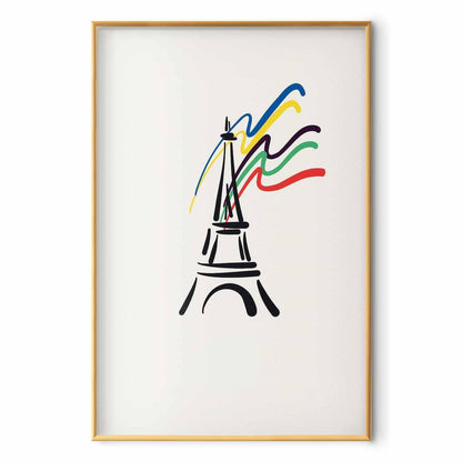 Poster - Eiffel Tower and Colors