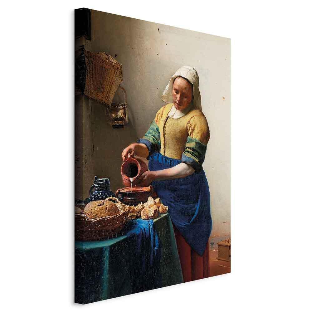 Leinwandbild - Jan Vermeer – The Milkmaid