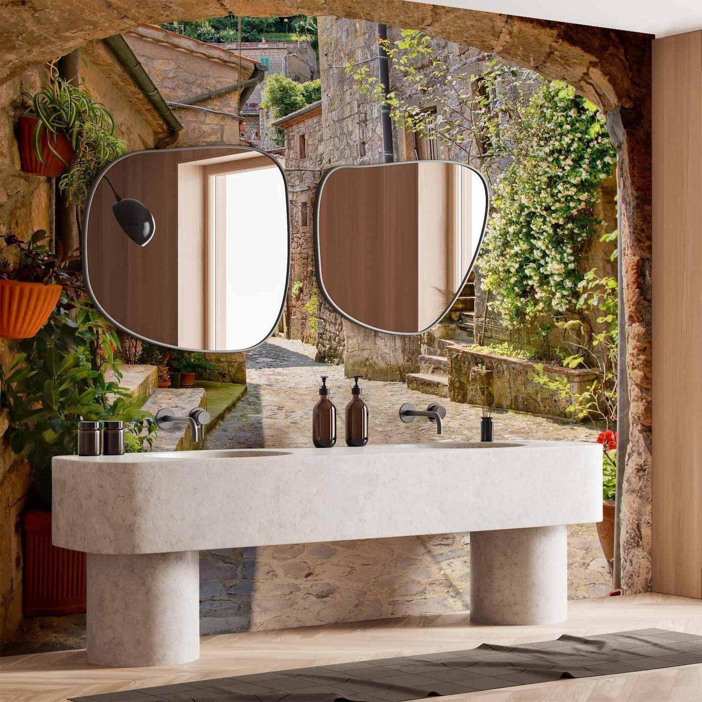 Fototapete - Provincial alley in Tuscany