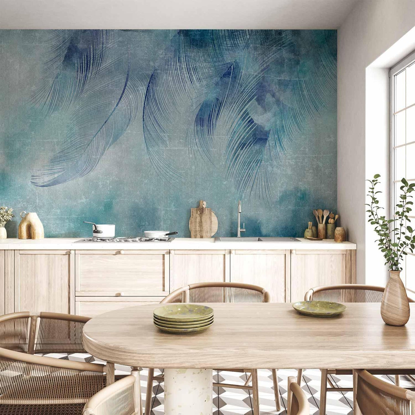 Fototapete - Blue Cupid