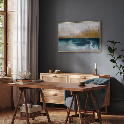 Leinwandbild - Golden Grasses (1 Part) Wide