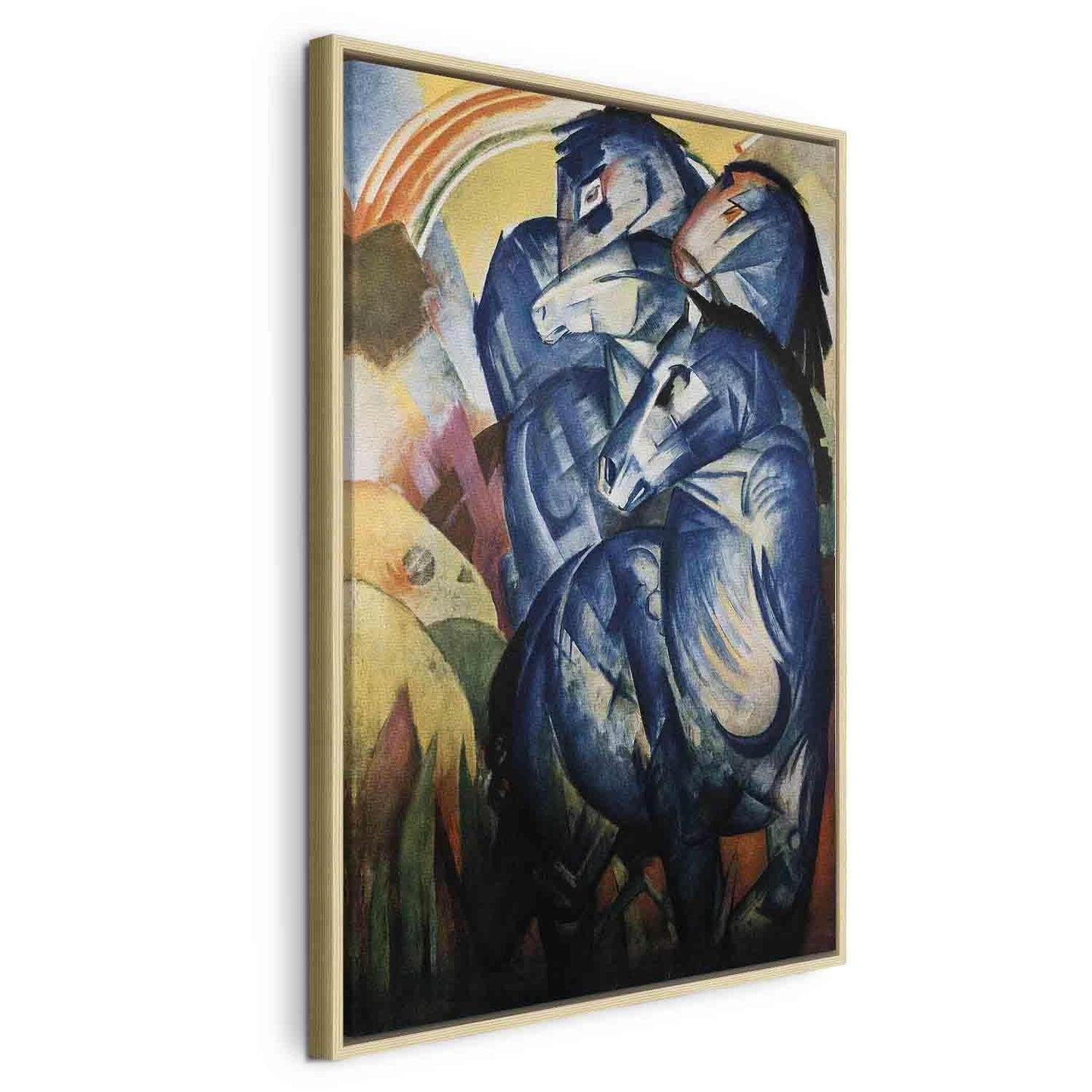 Leinwandbild - The tower of blue horses (Franz Marc) Artgeist