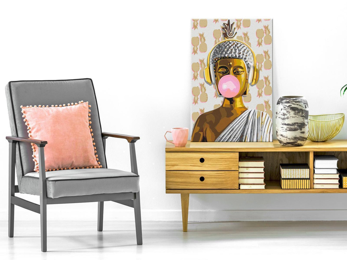 Malen nach Zahlen - Buddha and Pineapples