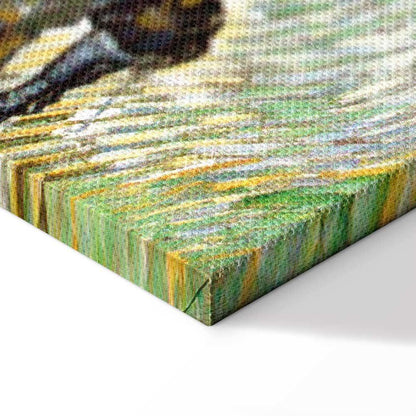 Leinwandbild - Vincent van Gogh – Road with Cypress and Star