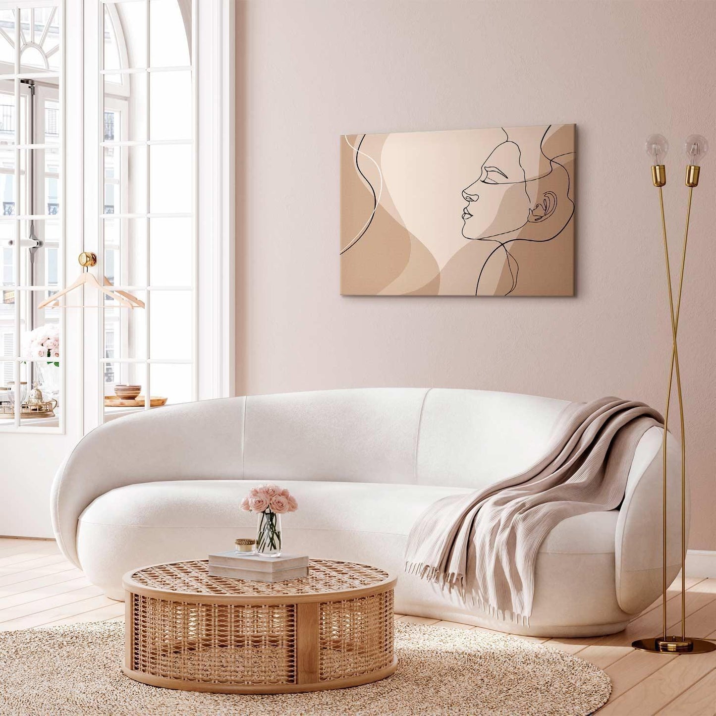 Leinwandbild - Feminine line