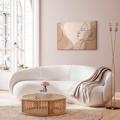 Leinwandbild - Feminine line