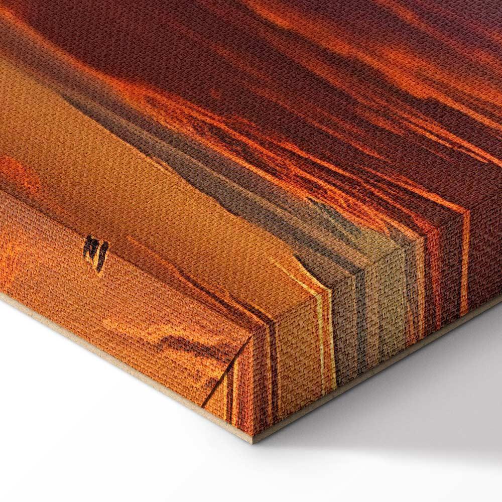 Leinwandbild - Beautiful Sunset - Clouds in Warm Shades