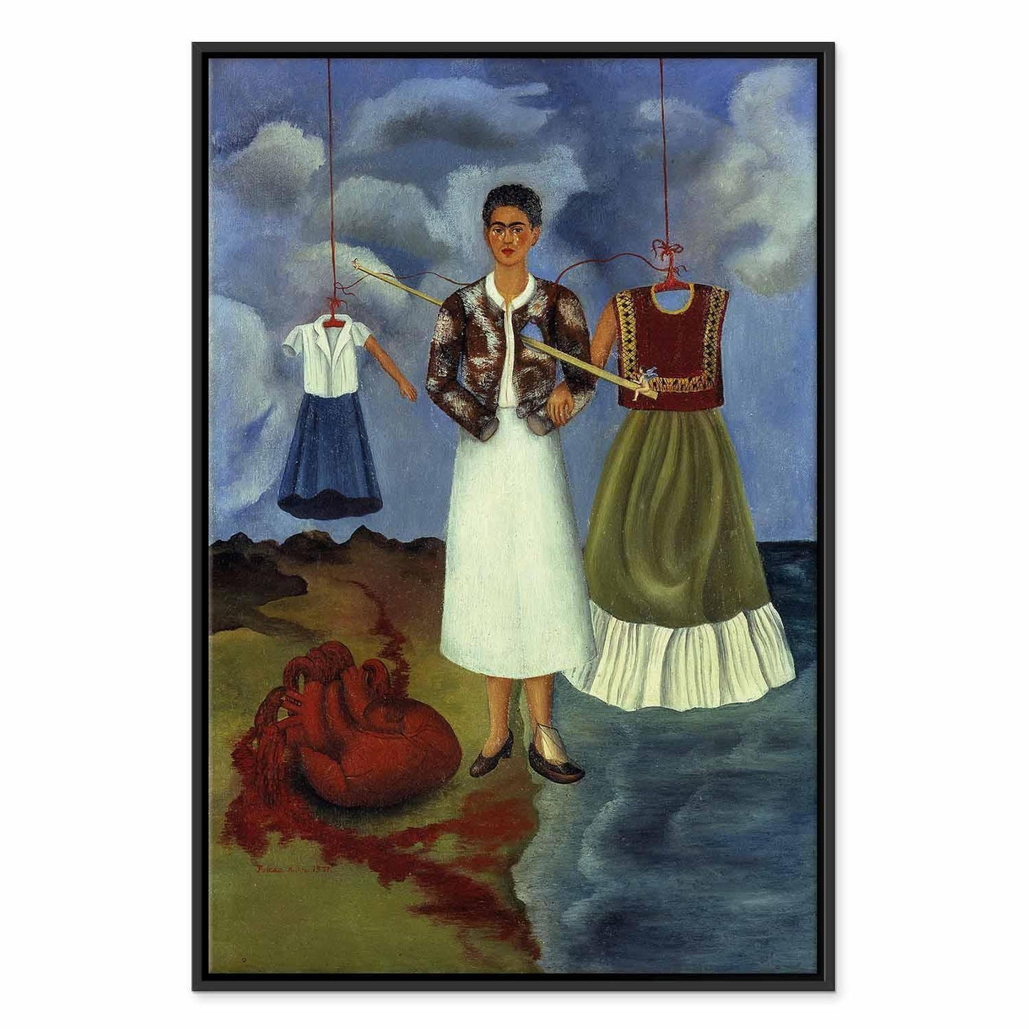 Leinwandbild - Frida Kahlo – Memory (The Heart)