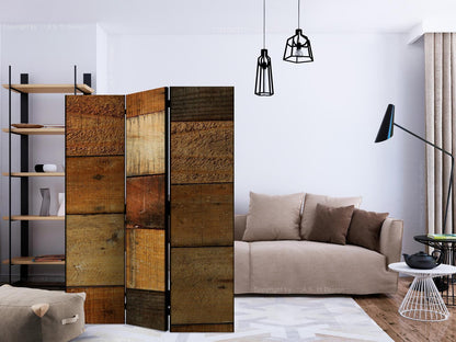 Paravent - Wooden Textures Artgeist