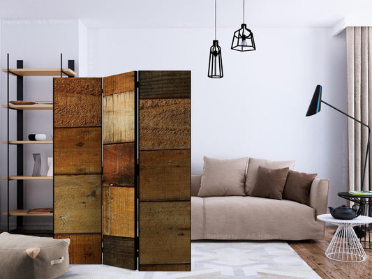 Paravent - Wooden Textures Artgeist
