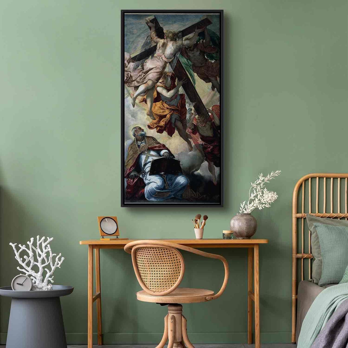 Leinwandbild - Tintoretto – Apparition of the Cross to St Peter