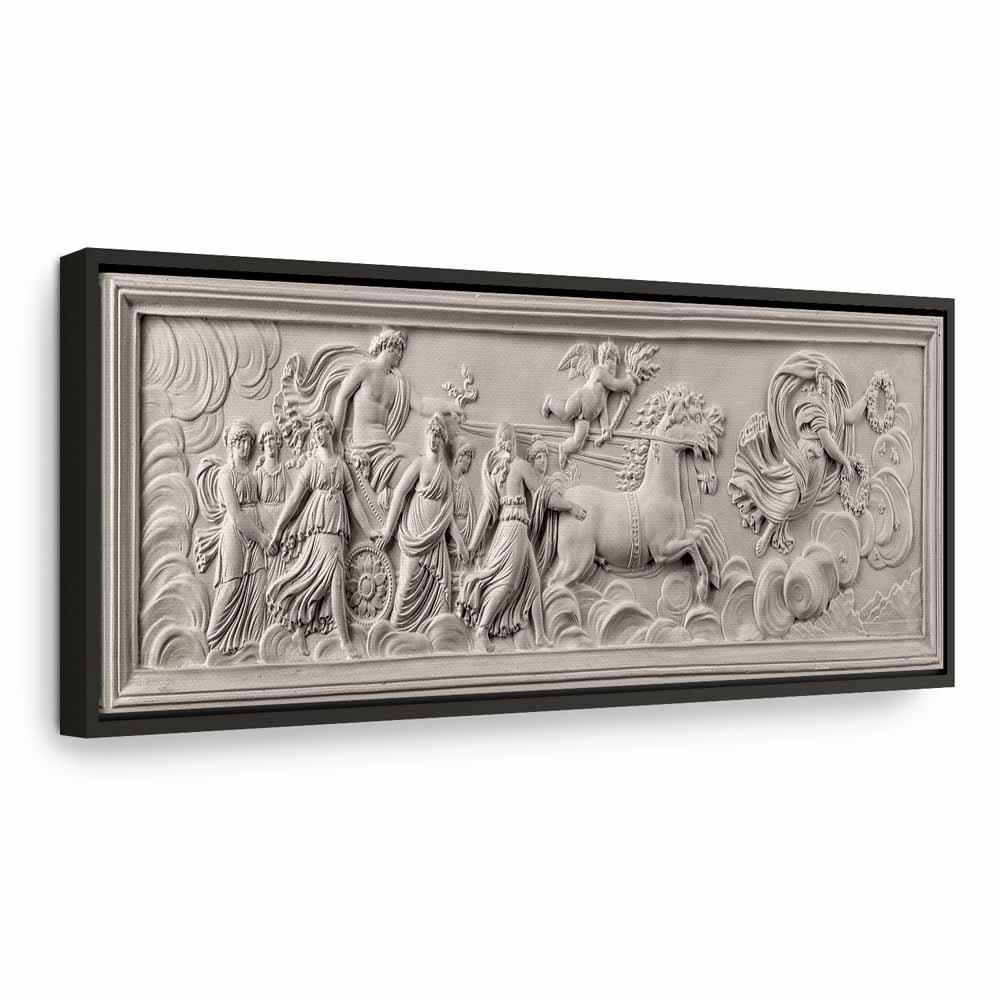 Leinwandbild - Relief: Apollo and Muses