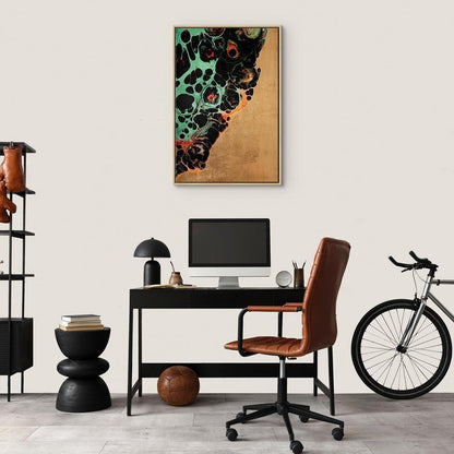 Leinwandbild - Composition of Micro Shapes (1-part) - Abstract Forms of Colors