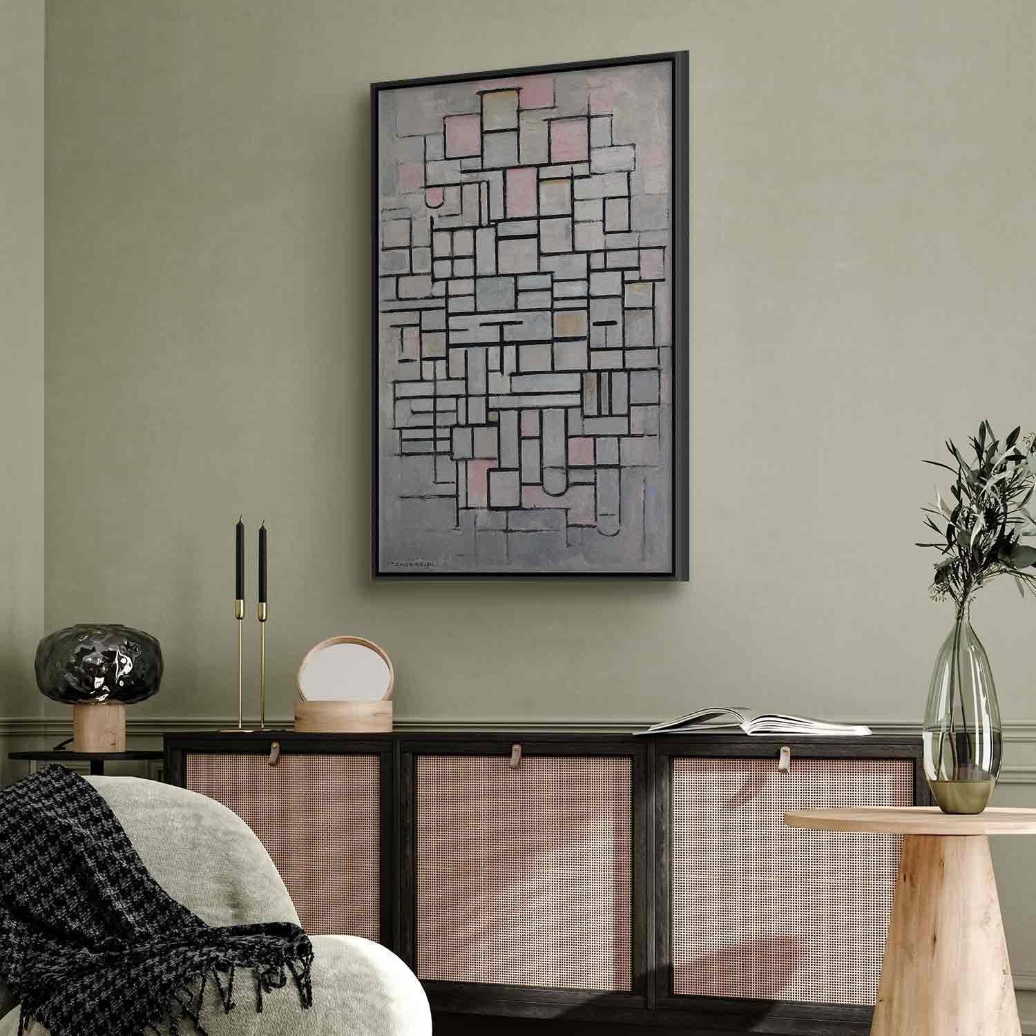 Leinwandbild - Composition No IV (Piet Mondrian) Artgeist