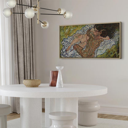 Leinwandbild - Egon Schiele – The Embrace (Lovers II)