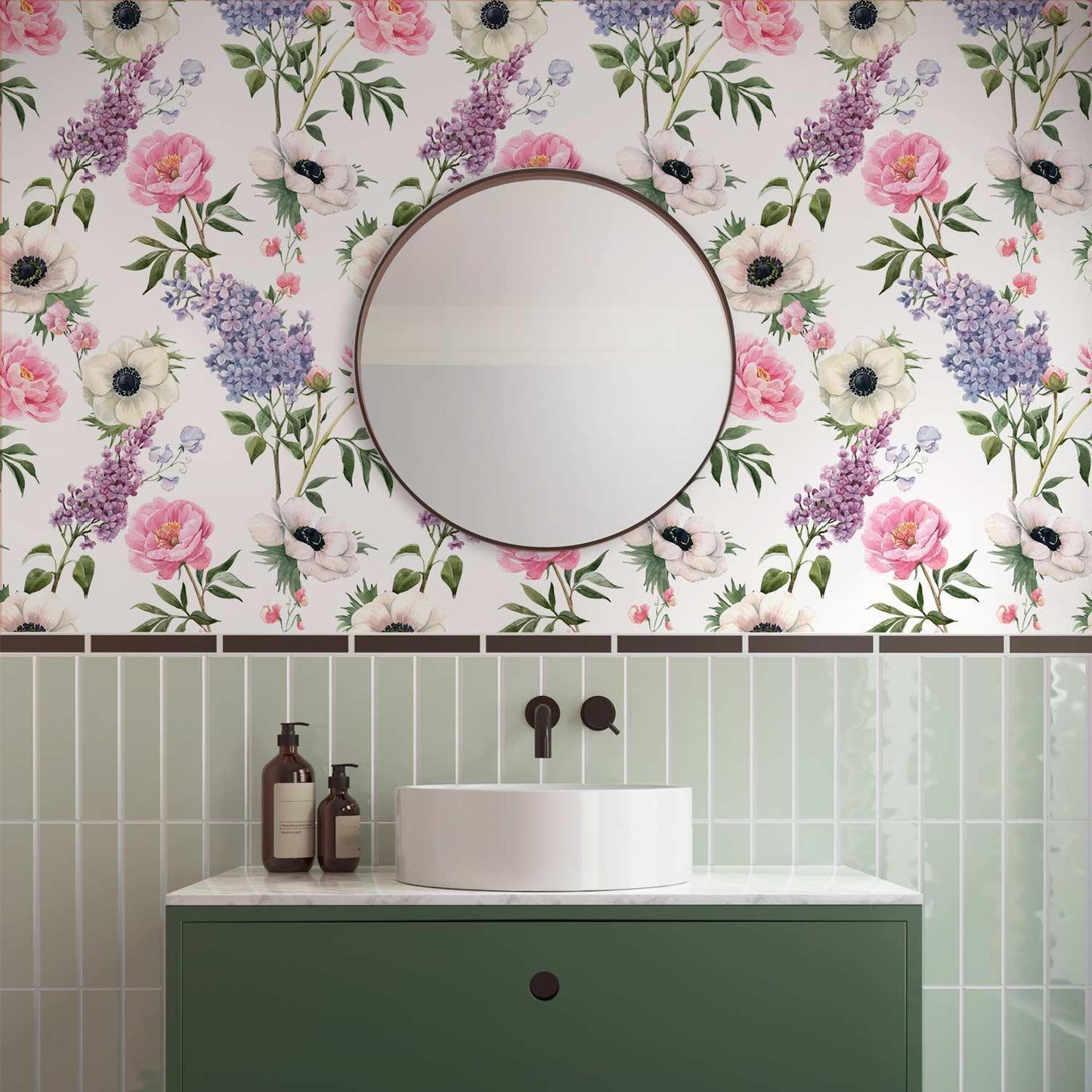 Tapete - Roses and Lilacs