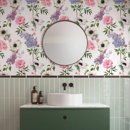 Tapete - Roses and Lilacs