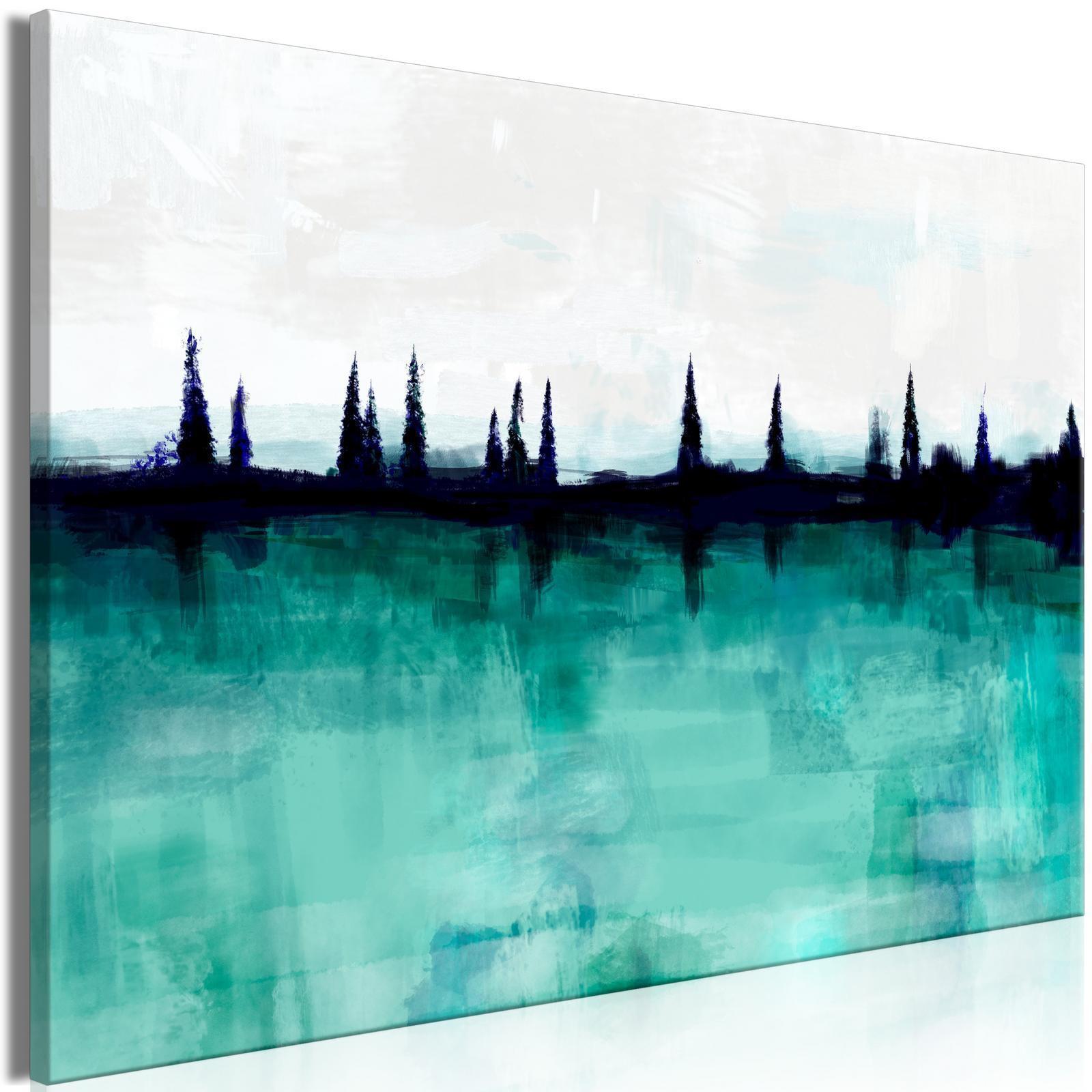 Leinwandbild - Mountain Lake (1 Part) Wide Artgeist