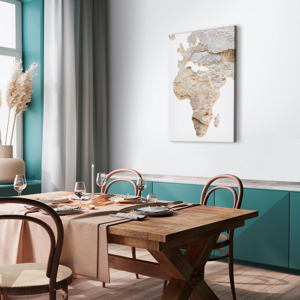 Leinwandbild - Hot Continent (1 Part) Vertical