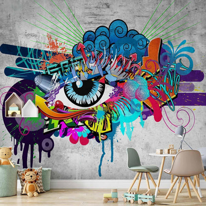 Fototapete - Graffiti eye