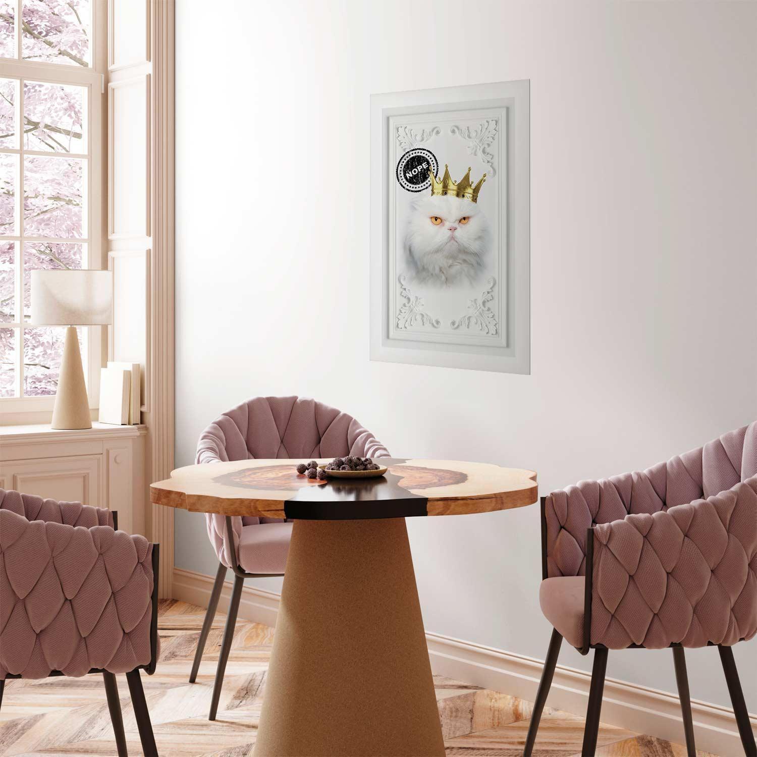 Poster - Cat King Artgeist