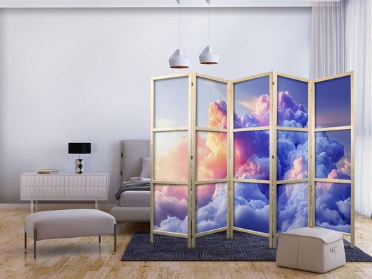Japanischer Paravent - Clouds Like Painted: Artistic Brushes of Dawn Painting the Sky Artgeist