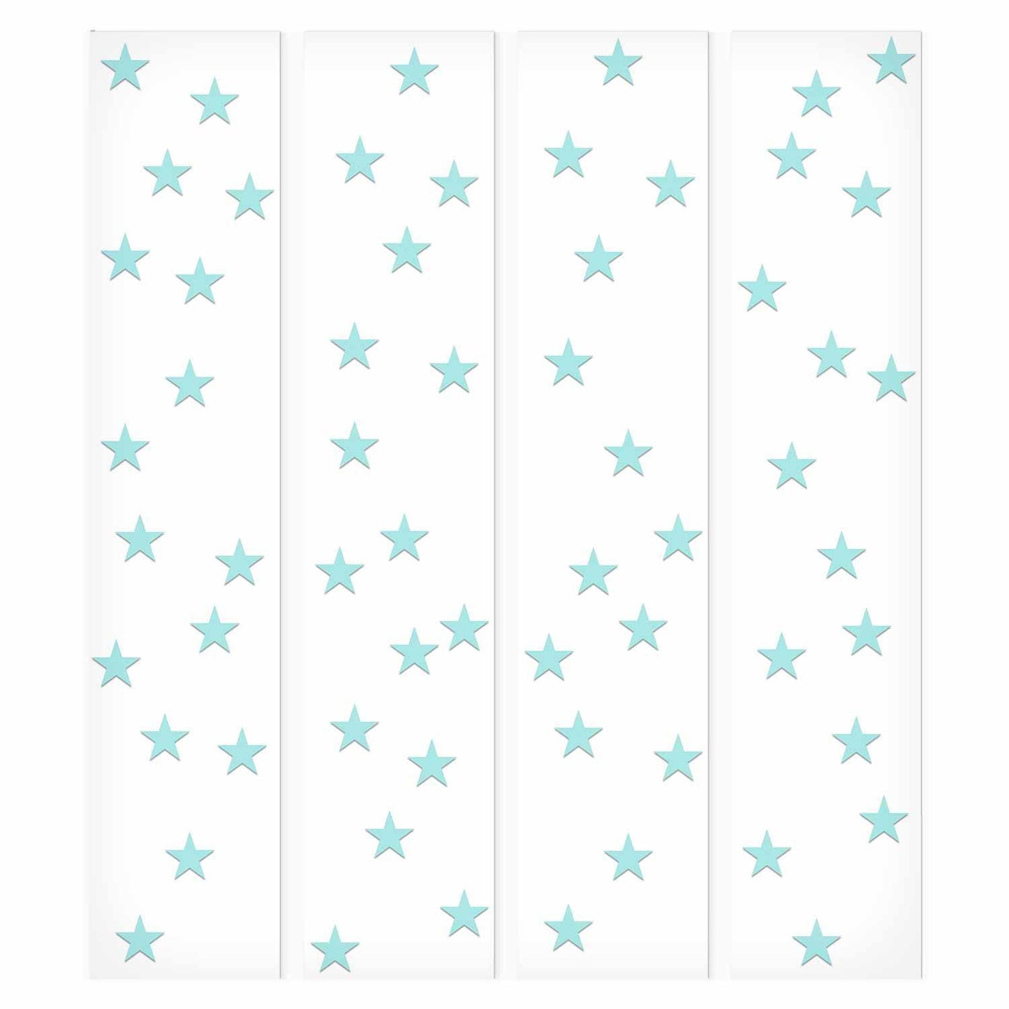 Tapete - Sterne - Aquamarin - Himmlische Eleganz für Ihre Wände