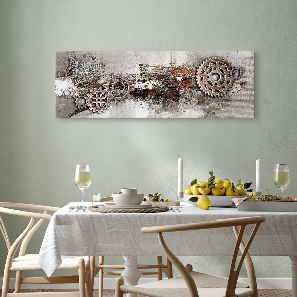 Leinwandbild - Steel Cranks (1 Part) Narrow