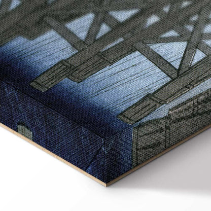 Leinwandbild - Utagawa Hiroshige – Sudden Shower over Shin-Ohashi Bridge and Atake