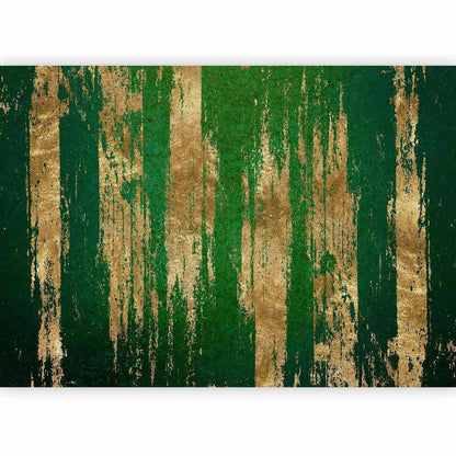 Fototapete - Golden-Green Expression Artgeist